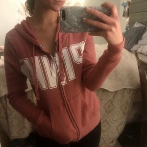 🌸PINK pink zip up